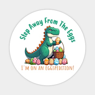 Dino Delights: Easter Eggspedition for Chocolate Lovers Magnet